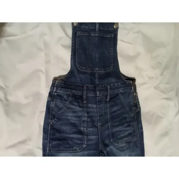 Madewell Skinny Jean Overalls Jumpsuit In Jinseng Wash Blue Size Medium - Picture 11 of 14
